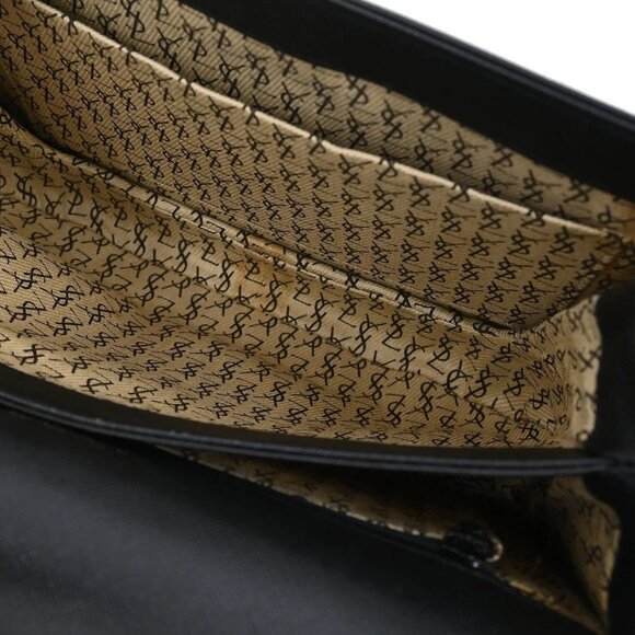 Yves Saint Laurent Black Leather Shoulder Bag 155215 - Picture 9 of 11